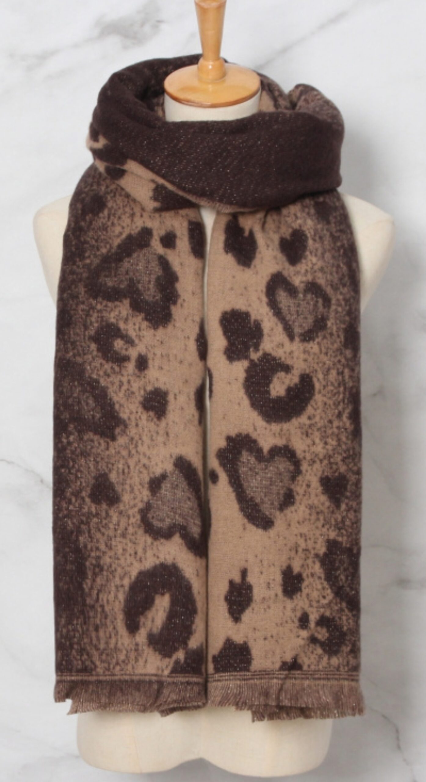 Sjaal panter bruin – Kiimi's Fashion