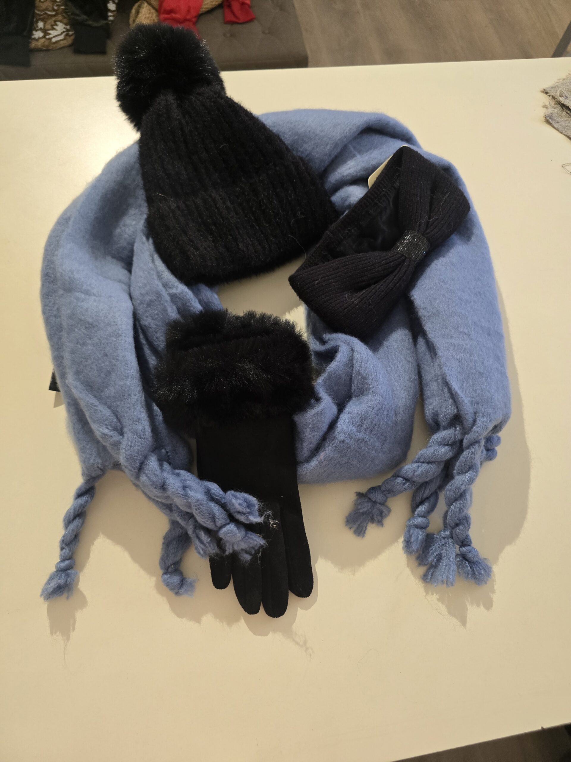 Set blauw zwart