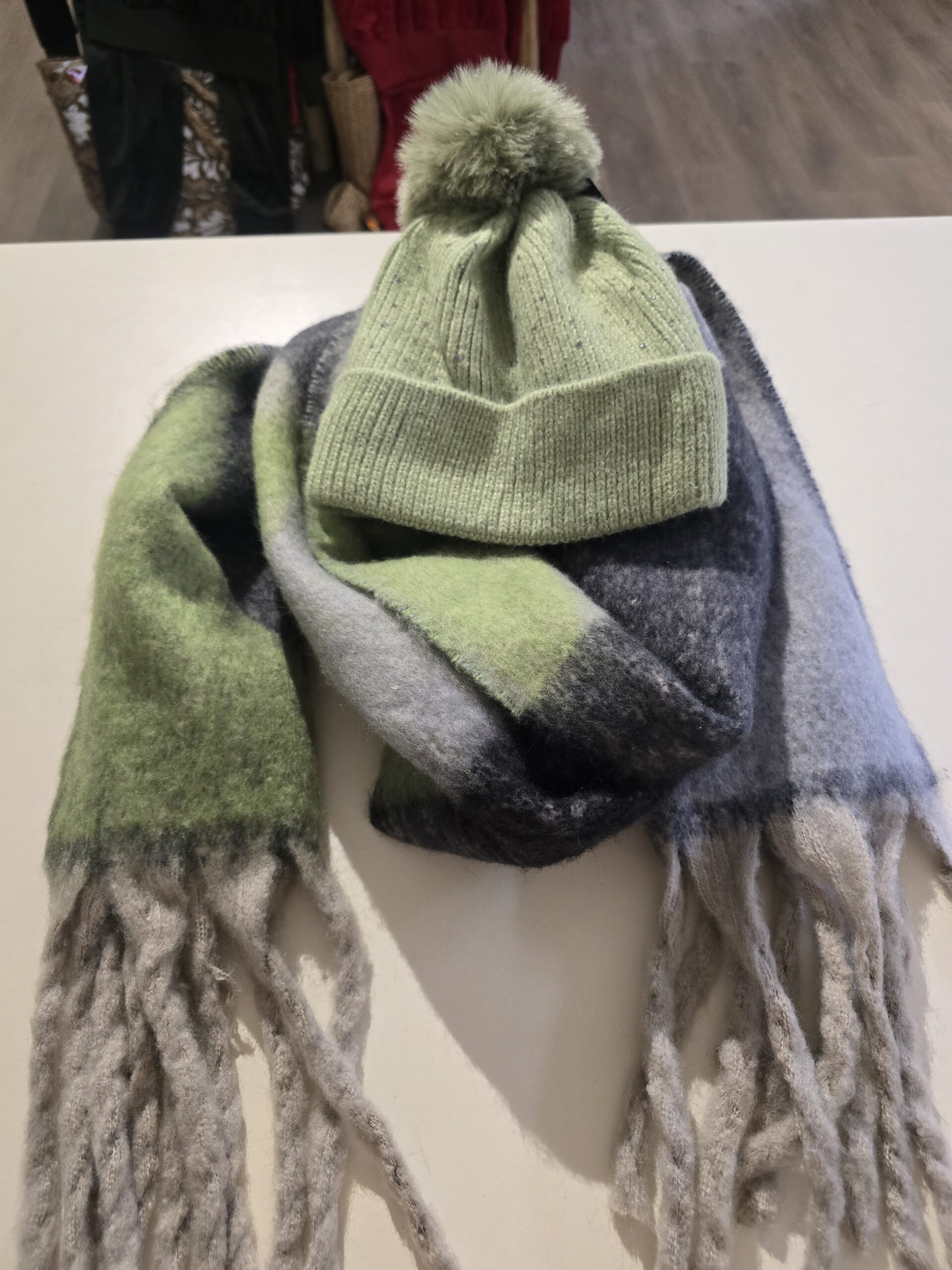 Setje groen grijs