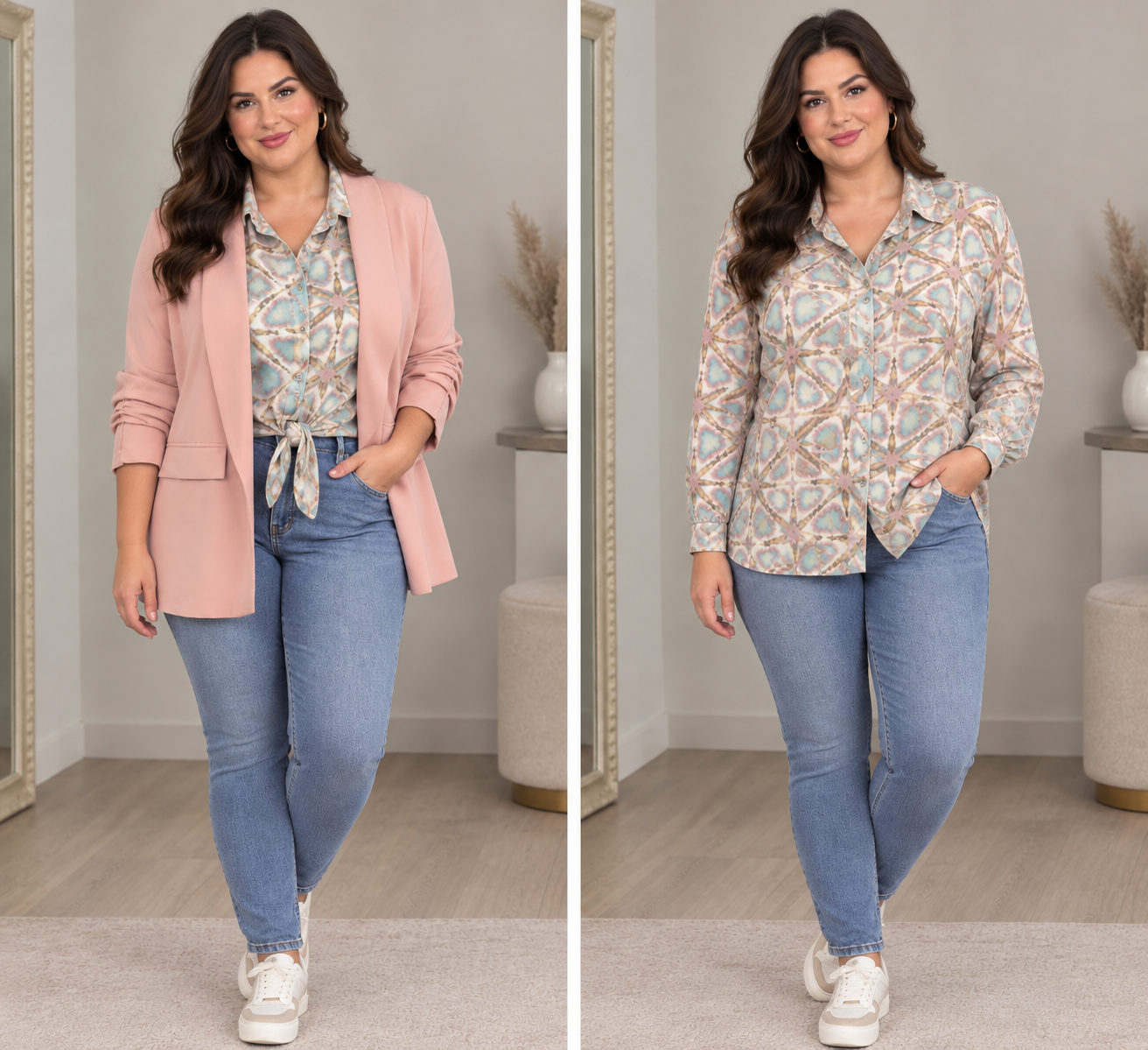 4x blouse 1x blazer